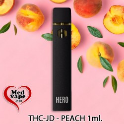 PEACH 8% THCJD VAPE & 35% 10-OH 1ml - HERO THC WEED MEDVAPE